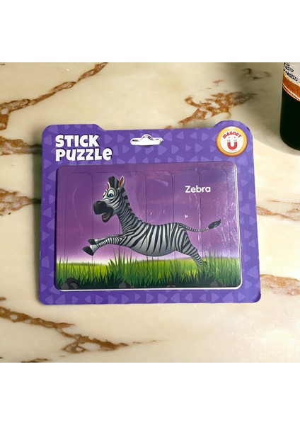 Lbr Garment Eğitici Zebra Stick Puzzle Oyuncak