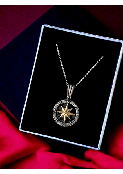 Alâ Silver Jewellery Pusula Işlemeli Unisex 925 Ayar Gümüş Kolye fiyatları