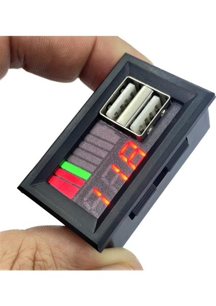Dc 12VOLT Dijital Voltmetre 2xusb Çıkışlı Akü Göstergeli