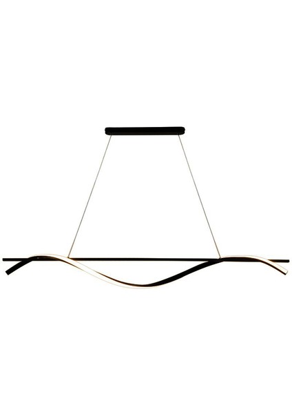 Siyah 120CM, 4000k Işık, Kumandalı, Burgu Sarkıt, Modern Aydınlatma, Dekoratif Işık indirimleri