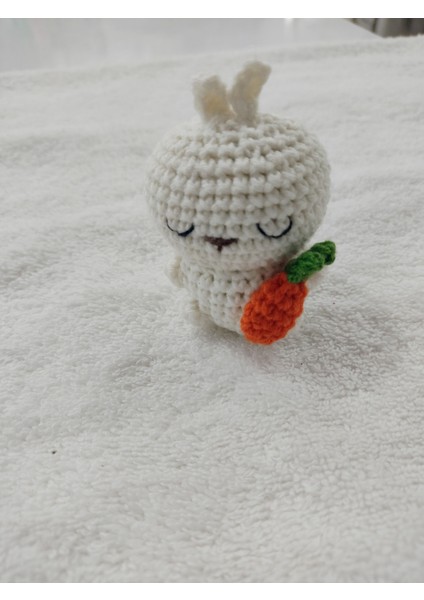 Trendo Gurumi Amigurumi Oyuncak Tavşan Anahtarlık 1 Adet (6 cm )