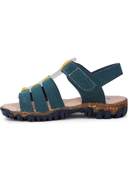 Erkek Çocuk Sandalet Arz 2358 Petrol - Sarı
