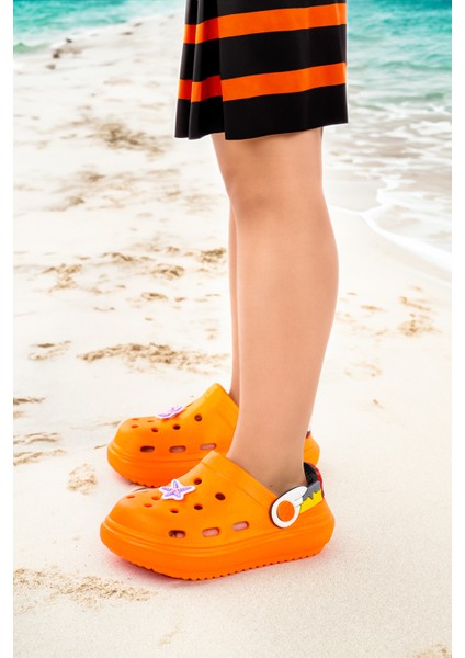 Eva Plaj Havuz Okul Kreş Kız Çocuk Terlik Twg 755-1 Turuncu modelleri