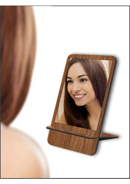 Makyaj Aynası Ahşap Renkli Mdf 14 x 24 cm fiyatları