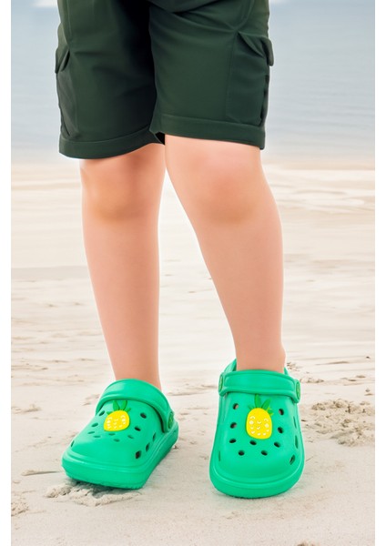 Eva Plaj Havuz Okul Kreş Erkek Çocuk Terlik Twg 755 Yeşil fiyatları