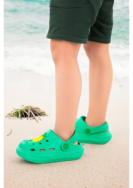 Eva Plaj Havuz Okul Kreş Erkek Çocuk Terlik Twg 755 Yeşil modelleri