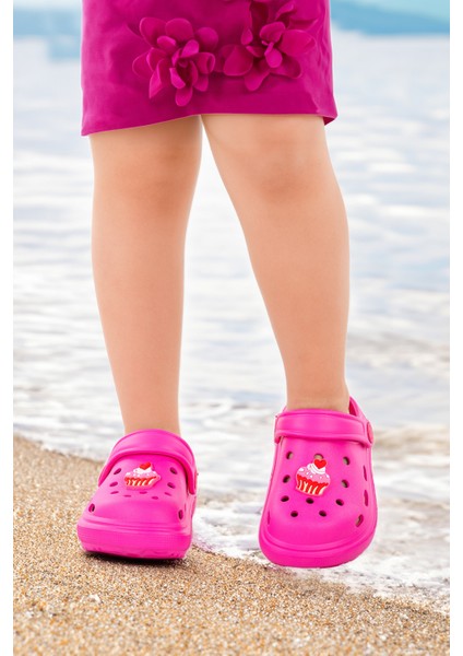 Eva Plaj Havuz Okul Kreş Kız Çocuk Terlik Twg 755 Fuşya fiyatları
