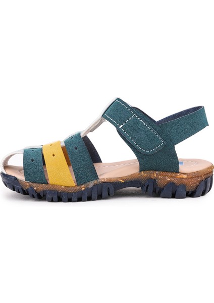 Erkek Çocuk Sandalet Arz 2356 Petrol - Sarı indirimleri
