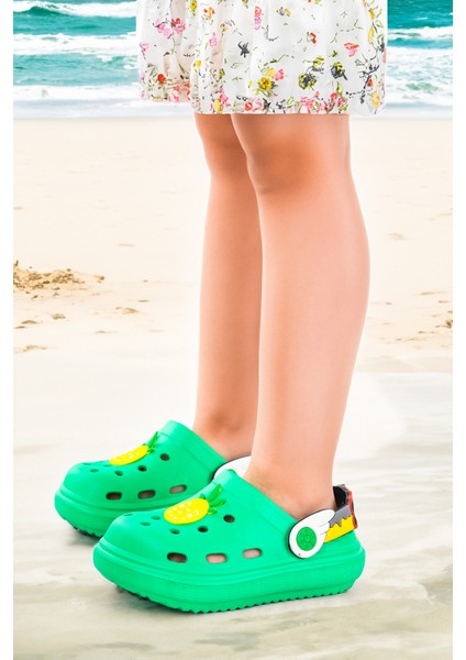 Eva Plaj Havuz Okul Kreş Kız Çocuk Terlik Twg 755-1 Yeşil modelleri