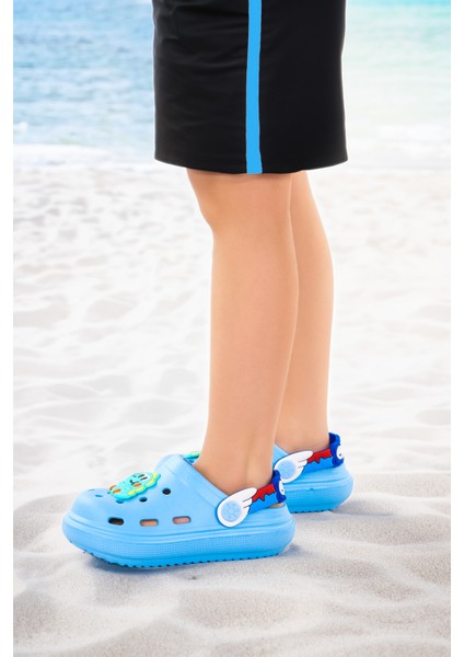 Eva Plaj Havuz Okul Kreş Erkek Çocuk Terlik Twg 755-1 Mavi modelleri