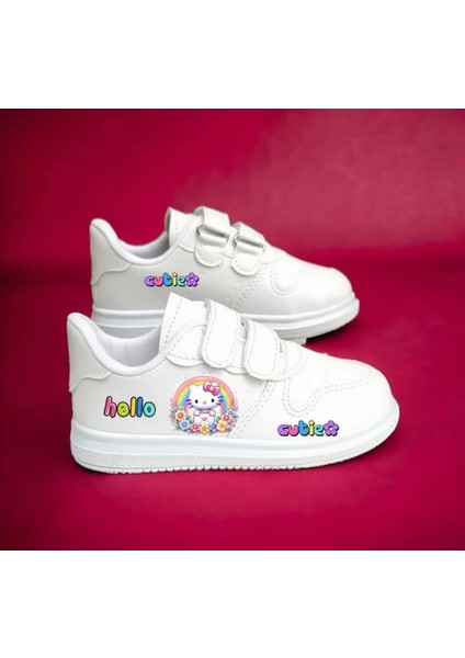 Hello Cutie Baskılı Çocuk Spor Ayakkabı Sneaker