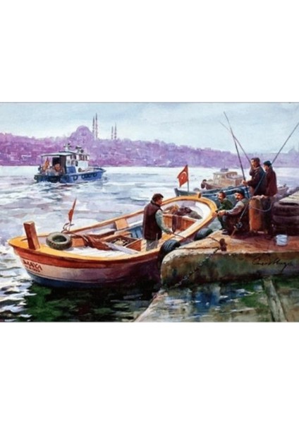 Hobby Istanbul ve Kayıklar Sayılarla Boyama Seti Rulo