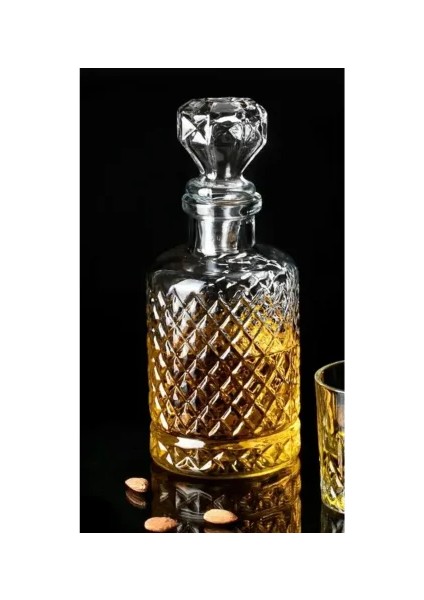 Kristal El Yapımı Lüks Viski Şişesi Sürahi Karaf 1.2 Litre fırsatları