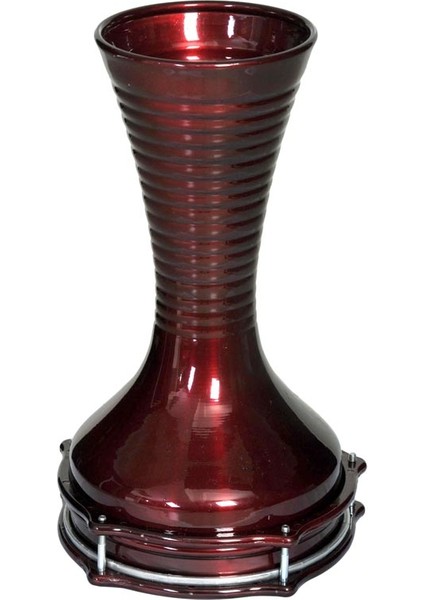 Saz 362B-BR Alüminyum Darbuka Zilli Bordo 20 cm