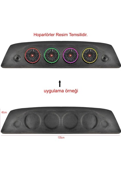 Tofaş Dörtlü Cadde Tip 20CM + 10CM Tweeter Yuvalı Pandizot Azn