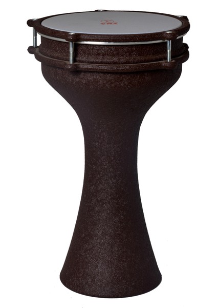 Saz 840A-BRO Alüminyum Darbuka Krokodil Kahverengi 20 cm