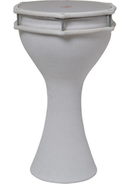 850K-WT Alüminyum Darbuka Krokodil Beyaz 23.5 cm