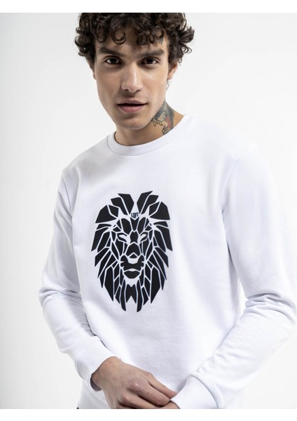 Erkek Sweatshirt Beyaz LF2035350 fırsatları