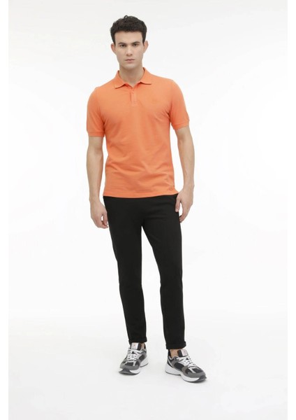 Genç Erkek Polo Yaka T-Shirt Turuncu 101533537 M-CT953 Basıc P.t-Sh 4fx