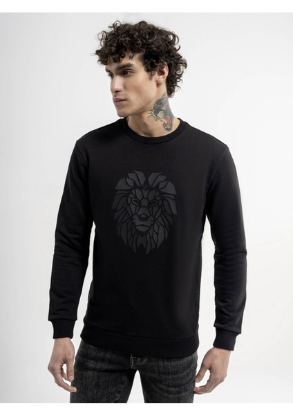 Erkek Sweatshirt Siyah LF2035350