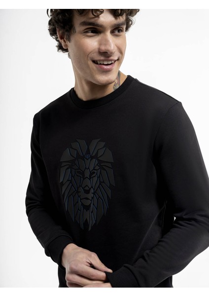 Erkek Sweatshirt Siyah LF2035350