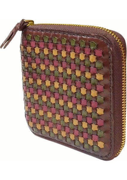 Kadın Fermuarlı El Yapımı Bozuk ve Banknot Bölmeli Küçük Cüzdan (Cot) 40037 fiyatları