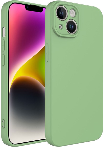 Apple iPhone 14 Kılıf Zore Kamera Korumalı Içi Kadife Mat Lansman Kapak