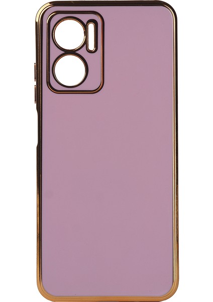 Xiaomi Redmi Note 11E Kılıf Zore Kenarı Gold Renk Silikon Bark Kapak