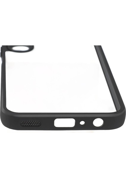 Samsung Galaxy A15 Kılıf Kamera Korumalı Şeffaf Arka Yüzey Zore New Roll Kapak