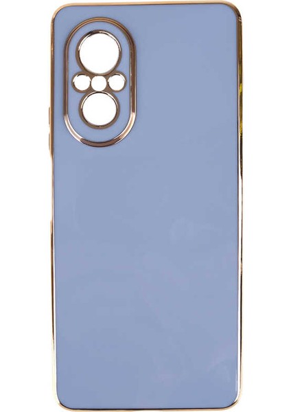 Huawei Nova 9 Se Kılıf Zore Kenarı Gold Renk Silikon Bark Kapak