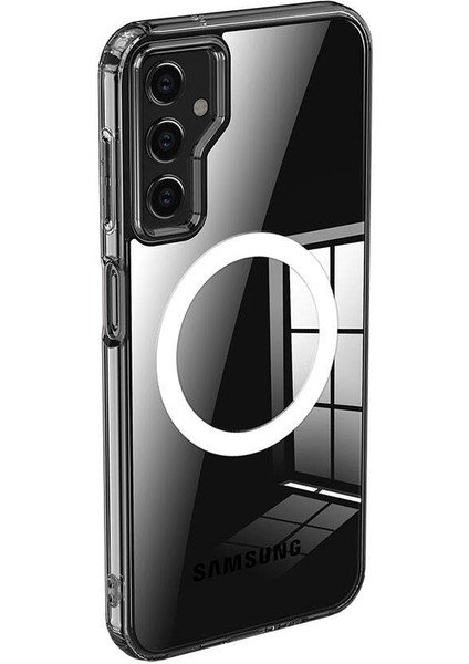 Samsung Galaxy S23 Fe Kılıf Sert Pc Arka Yüzey Wireless Şarj Özellikli Zore Flet Magsafe Kapak