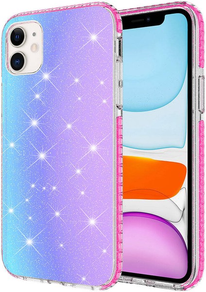 Apple iPhone 11 Kılıf Parlak Renk Geçişli Zore Velle Kapak