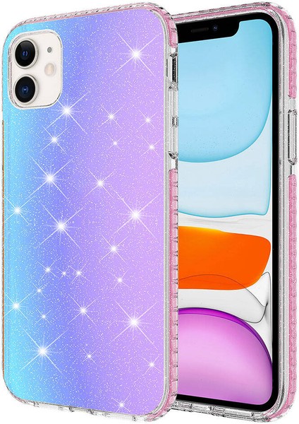 Apple iPhone 11 Kılıf Parlak Renk Geçişli Zore Velle Kapak