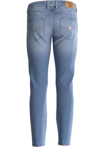 Normal Bel Normal Mavi Erkek Denim Pantolon M4Ras2D58M3R8Te_Slım Tapered - Eco