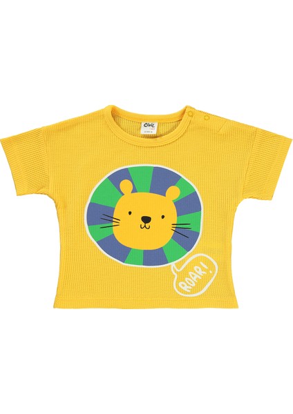 Erkek Bebek T-Shirt 6-18 Ay Soft Sarı