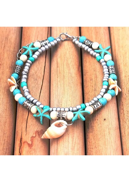 Deniz Kabuğu 1 Adet Bohemian Shell Halhal Boncuk Denizyıldızı Halhal Kadınlar Için Ayak Sandalet El Yapımı Takı Moda Vintage Bilezik Bildirimi F4T3 (Yurt Dışından) fiyatları