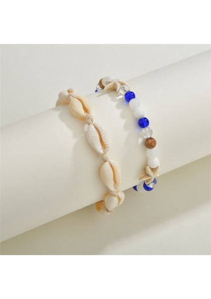 NO.50249 Beden Modyle Bohemian Shell Denizyıldızı Halhal Kadınlar Için Boho Boncuk Ayak Bileği Kayışı Plaj Takı Yaz Plaj Yalınayak Bilezik Halhal (Yurt Dışından) indirimleri