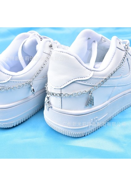 Altın 1 El Yapımı Rhinestone Püskül Ayakkabı Zinciri Kolye Aksesuarları Takı Kadınlar Için Lüks Kristal Dıy Mektup Kolye Ayakkabı Süslemeleri (Yurt Dışından) fiyatları