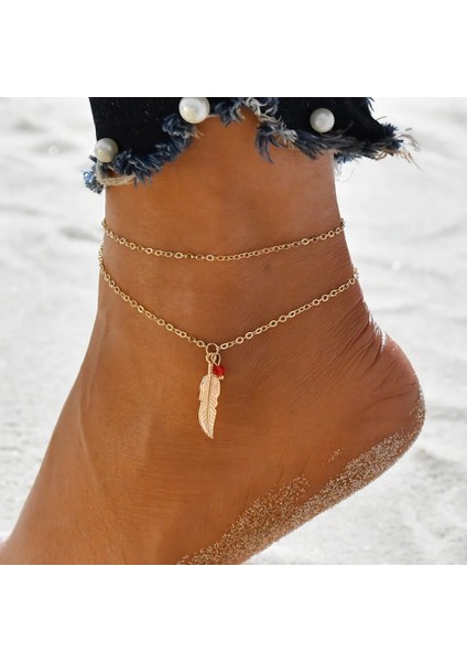 NO.50182 Beden Tobılo Punk Vintage Gümüş Renk Zincir Halhal Kadınlar Için Kalın Zincir Ayak Bileği Bilezik Bacak Ayak Zinciri Halhal Takı (Yurt Dışından)