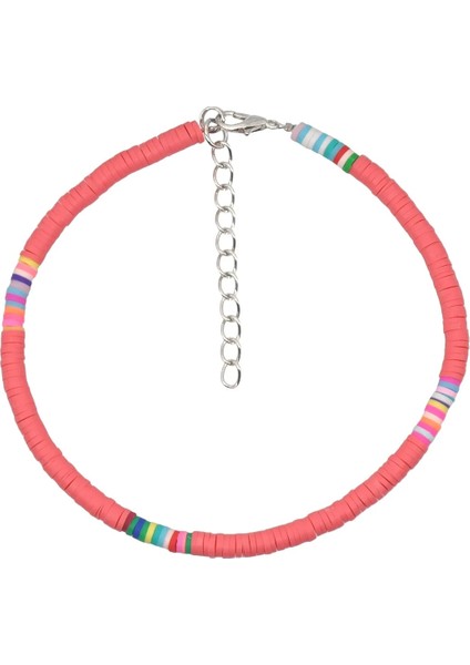 Pembe Mıqıao Mix Renk Boho Fimo Yaz Plaj Sandaletleri Dıy Ayak Bileği Bilezik Halhal Kadınlar Kızlar Için Moda Takı Arkadaşlar Hediye Goth Kpo (Yurt Dışından)