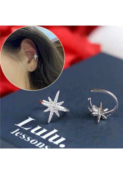 Stil 3 Gül Altın Kadınlar Altın Renk Yıldız Küpe Kadınlar Için Mikro Açacağı Cz Zirkon Sahte Piercing Küçük Kız Klip Kulak Manşet Kore Kulaklık Takı (Yurt Dışından) modelleri