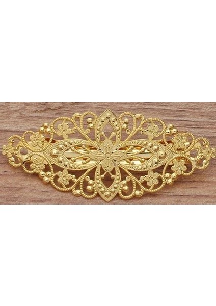 Altın Kaplama * 35MM Pirinç Telkari Çiçek Saç Tokası Dıy Aksesuar Parçası Ayıklamak Için Şapkalar Takı Yapımı Bulma Tokalarım Tedarik 214 (Yurt Dışından)