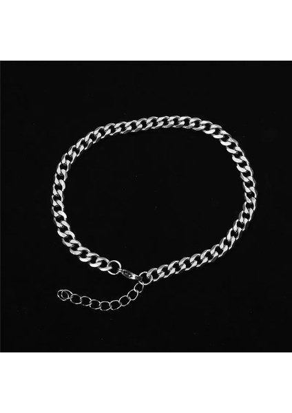 No.9 Boyutu Trendy Paslanmaz Çelik Halhal Basit Ayak Bileği Bilezikler Kadın Erkek Bacak Zinciri Takı Hediyeler Için 23.5cm - 22CM Uzun 1 Adet (Yurt Dışından) fiyatları