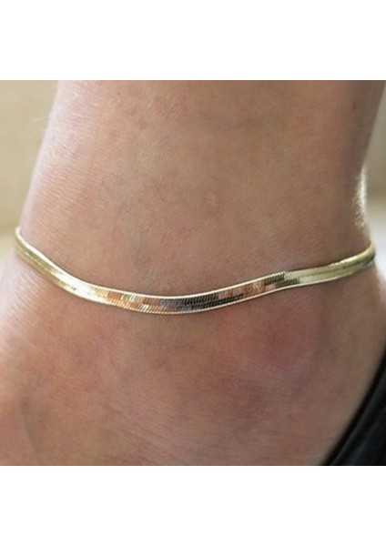 B-Gümüş Renk Yeni Metal Fale Bohemian Halhal Ayak Takı Yılan Zincir Bacak Zinciri Halhal Kadınlar Için Plaj Takı Hediye (Yurt Dışından) fiyatları