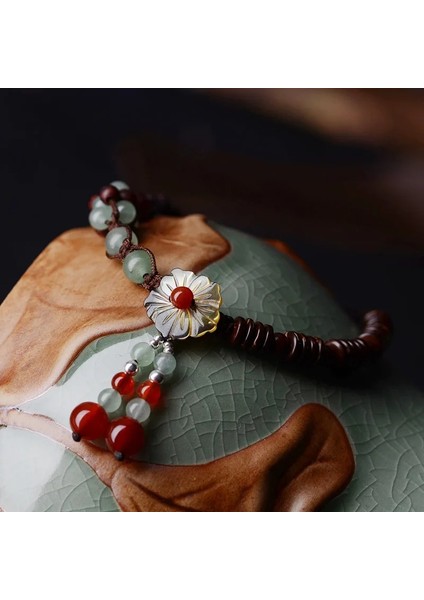 K 14 Tasarımlar Etnik Takı El Yapımı Örgülü Vintage Etnik Halhal, Yeni Tayland Meatl Bakır Charm Ayak Zincirleri (Yurt Dışından)