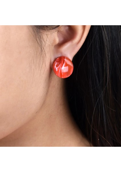 Renk 4 Kore Geometrik Yuvarlak Reçine Klip Piercing Olmadan Küpe Kadınlar Kulak Takı Olmayan Deldi Yeşil Kırmızı Manşet Küpe (Yurt Dışından) fırsatları