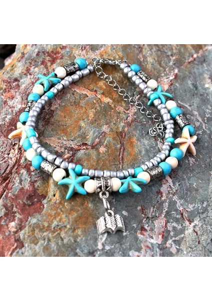 Kabuk 1 Adet Bohemian Shell Halhal Boncuk Denizyıldızı Halhal Kadınlar Için Ayak Sandalet El Yapımı Takı Moda Vintage Bilezik Bildirimi F4T3 (Yurt Dışından) modelleri