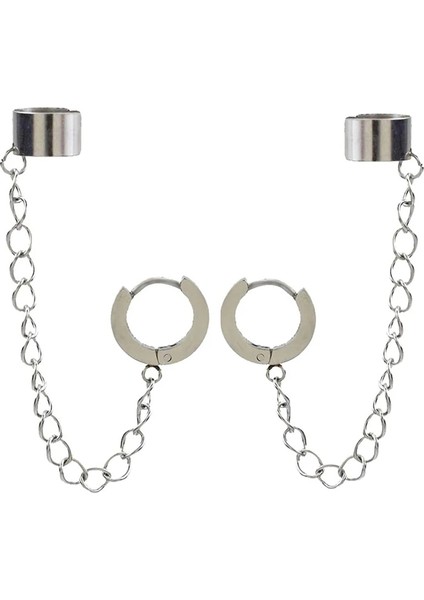 No.10 Boyutu Moda Kelebek Klip Küpe Kulak Kancası Paslanmaz Çelik Kulak Klipleri Çift Deldi Küpe Punk Küpe Kadın Kız Takı (Yurt Dışından) fırsatları