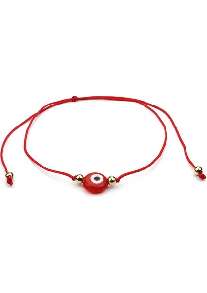 Kırmızı Yeni Moda Yaratıcı Türk Siyah Göz Örgülü Halat Zincir Bilezikler Kadınlar Için Kırmızı Mavi Renk Plaj Ayak Charm Takı (Yurt Dışından)