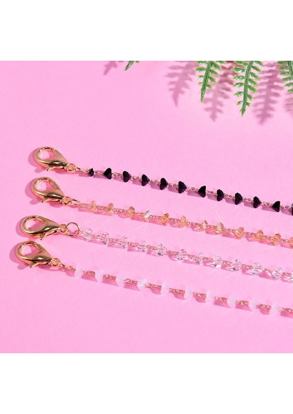 21KY0211-13 Moda Zincirler Bacak Bilezik Trendy Kristal Inci Taş Kalp Kadınlar Için Halhal Yaz Boho Plaj Zincirleri Ayak Takı (Yurt Dışından) indirimleri